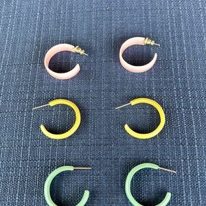 3 pairs of earrings